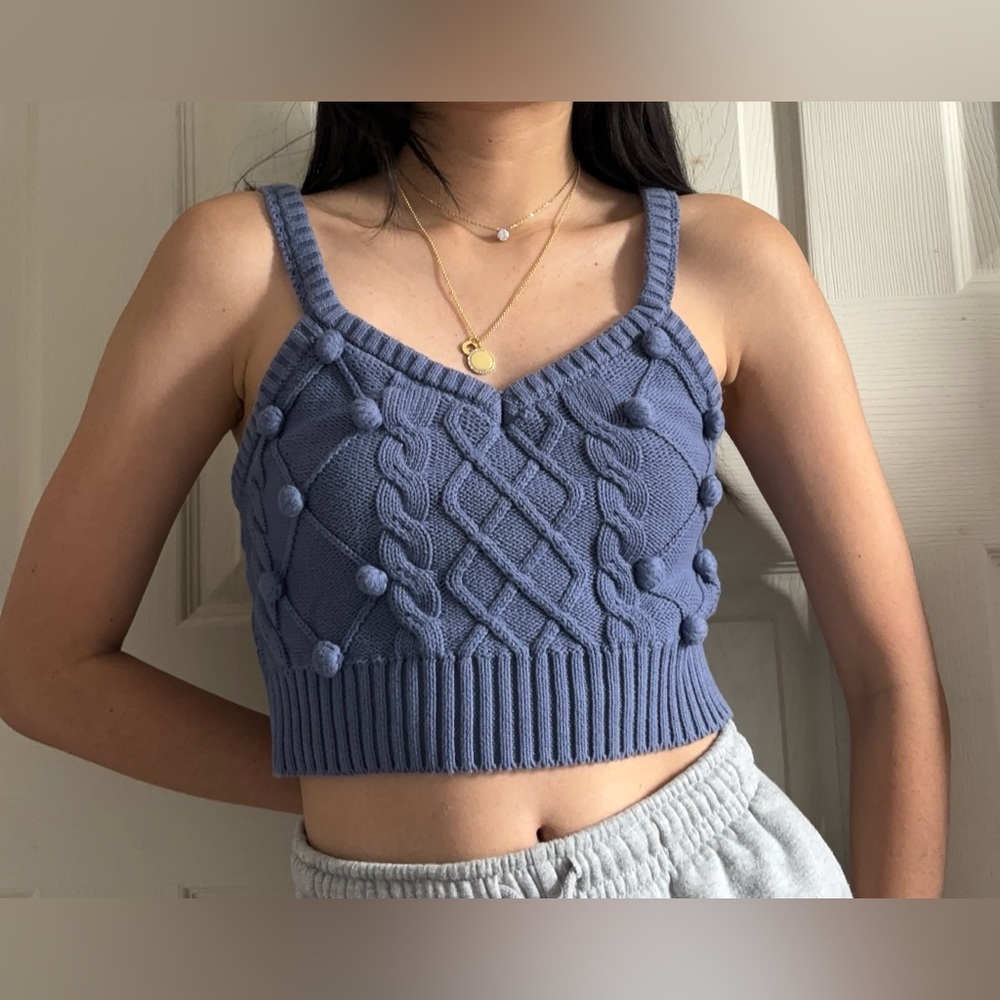 Forever 21 Black Stretchy Ruffled Tank